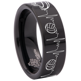 Volleyball Tungsten Carbide Ring