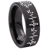 Treble Clef Tungsten Carbide Ring