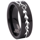 Tribal Dragon Tungsten Carbide Ring