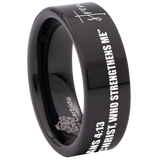 Philippians 4:13 Tungsten Carbide Ring