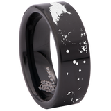 Raven Tungsten Carbide Ring