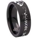We Love You Mom Tungsten Carbide Ring