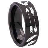 Indian Howling Wolf Tungsten Carbide Ring