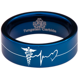 Caduceus Hope And Love Nurse Tungsten Carbide Ring