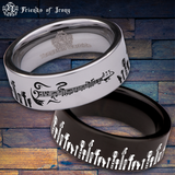 Guitar Style 2 Tungsten Carbide Ring