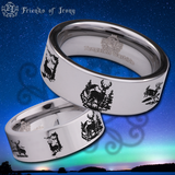 Deer Tungsten Carbide Ring