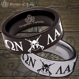 Molon Labe Gun Tungsten Carbide Ring