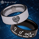 Gamer Tungsten Carbide Ring