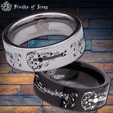 Guitar Tungsten Carbide Ring