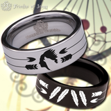 Indian Howling Wolf Tungsten Carbide Ring