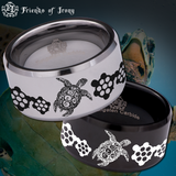 Turtle Tungsten Carbide Ring 12mm