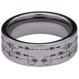 Geometric Bear Tungsten Carbide Ring