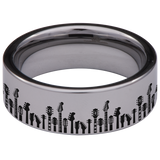 Guitar Style 2 Tungsten Carbide Ring