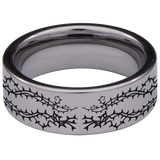 Skull and Roses Tungsten Carbide Ring