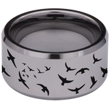 Psalm 118:6 Tungsten Carbide Ring 12mm