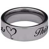 This Too Shall Pass Tungsten Carbide Ring
