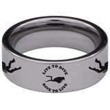 Scuba Diving Tungsten Carbide Ring