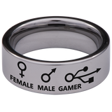 Gamer Tungsten Carbide Ring