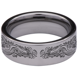 Growling Lion Tungsten Carbide Ring