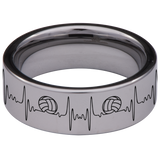 Volleyball Tungsten Carbide Ring