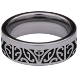 Celtic Claddagh Tungsten Carbide Ring