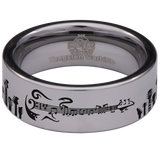 Guitar Style 2 Tungsten Carbide Ring