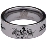 Mother and Daughter Tungsten Carbide Ring