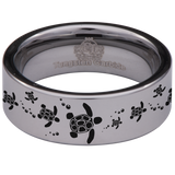 Sea Turtle Tungsten Carbide Ring