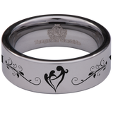 We Love You Mom Tungsten Carbide Ring