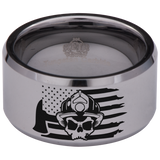 Firefighter Brotherhood Tungsten Carbide Ring 12mm