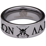 Molon Labe Gun Tungsten Carbide Ring