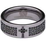 Celtic Cross Tungsten Carbide Ring