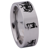 Deer Tungsten Carbide Ring