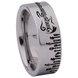 Guitar Style 2 Tungsten Carbide Ring