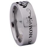 We Love You Mom Tungsten Carbide Ring
