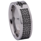 Celtic Cross Tungsten Carbide Ring