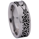 Celtic Claddagh Tungsten Carbide Ring
