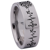Treble Clef Tungsten Carbide Ring