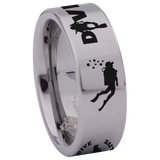Scuba Diving Tungsten Carbide Ring