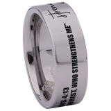 Philippians 4:13 Tungsten Carbide Ring