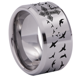 Psalm 118:6 Tungsten Carbide Ring 12mm