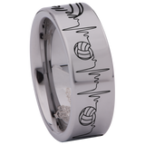 Volleyball Tungsten Carbide Ring
