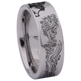 Growling Lion Tungsten Carbide Ring