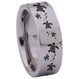 Sea Turtle Tungsten Carbide Ring