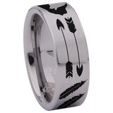 Indian Howling Wolf Tungsten Carbide Ring