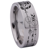 Geometric Bear Tungsten Carbide Ring