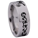 Deer and Gun Tungsten Carbide Ring