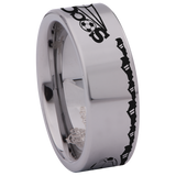 Soccer Tungsten Carbide Ring