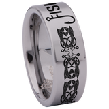 Fish On Tungsten Carbide Ring