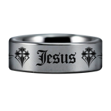 Jesus Tungsten Carbide Ring